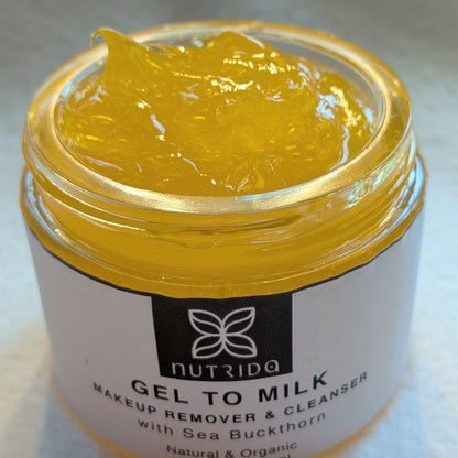 Gel to Milk Makeup Remover & Cleanser with Seabuckthorn