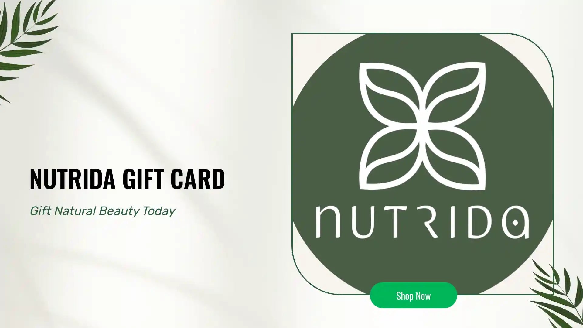 Nutrida Gift Card by@Outfy