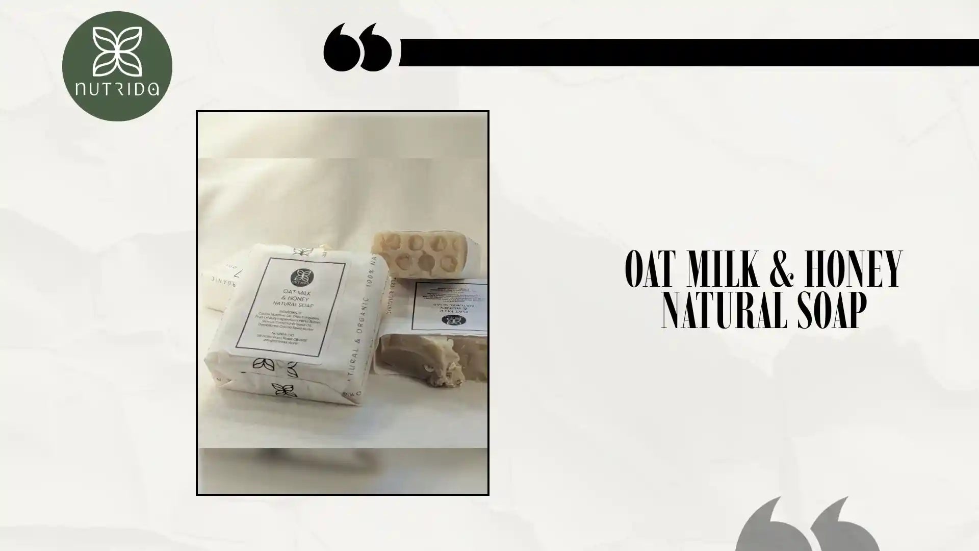 Oat Milk & Honey Natural Soap by@Outfy